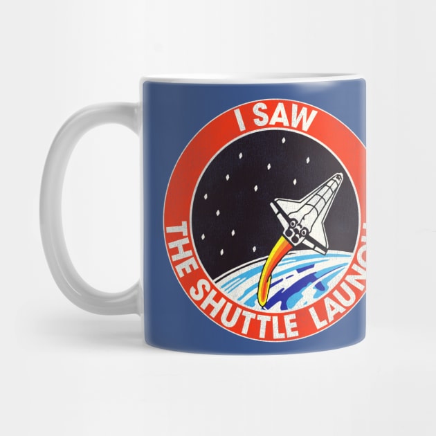 I Saw the Shuttle Launch Vintage 80s Souvenir by darklordpug